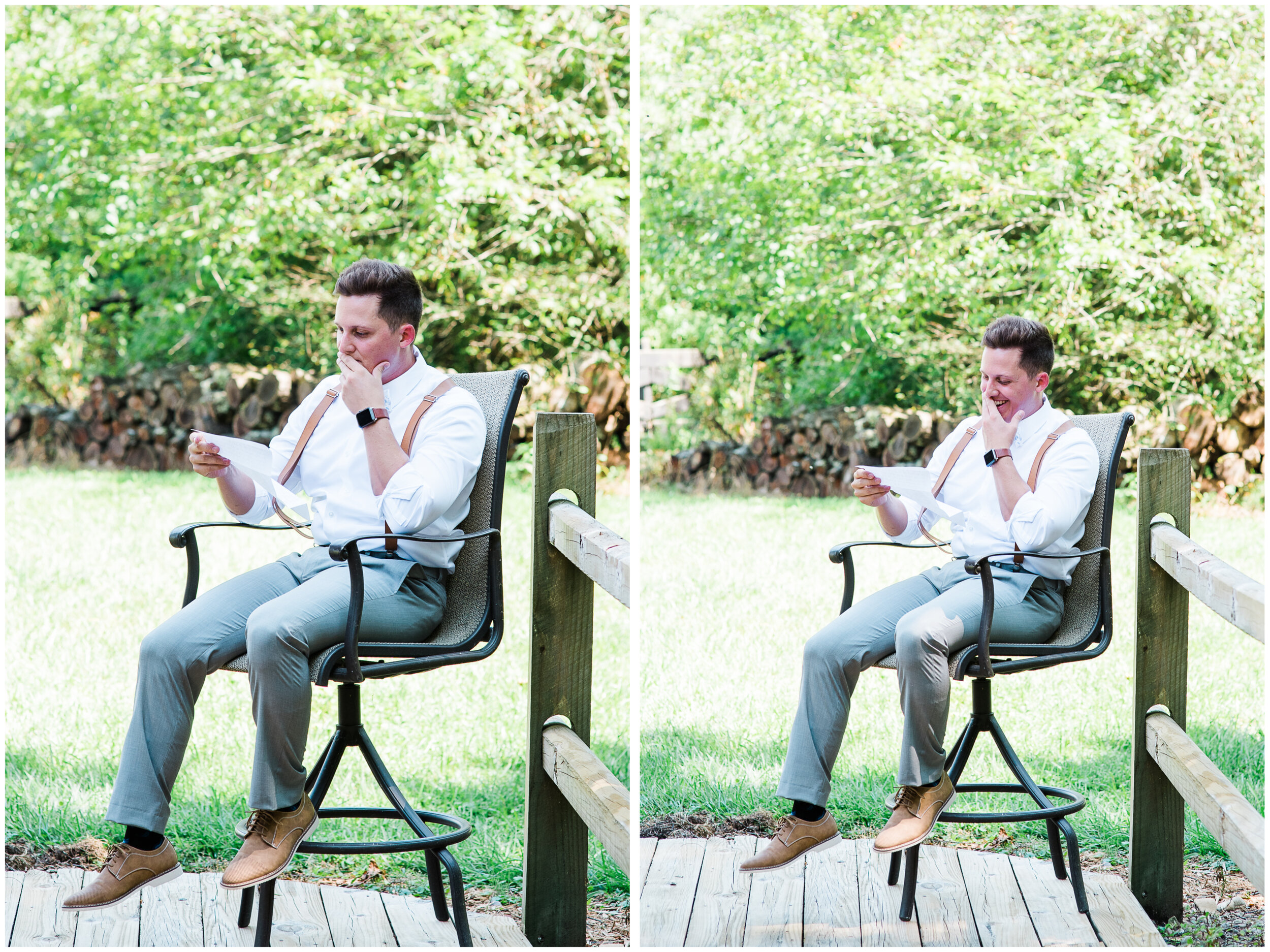 Groom Reading Bride's Letter, Wedding Photographer.jpg