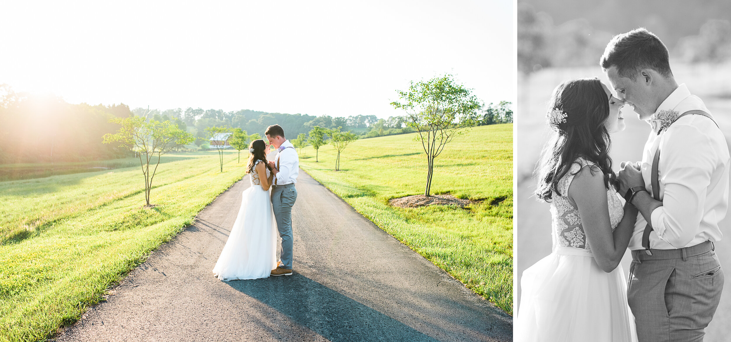 Golden Hour Sunset Bridal Photography, Bride and Groom, Mariah Fisher Photography.jpg