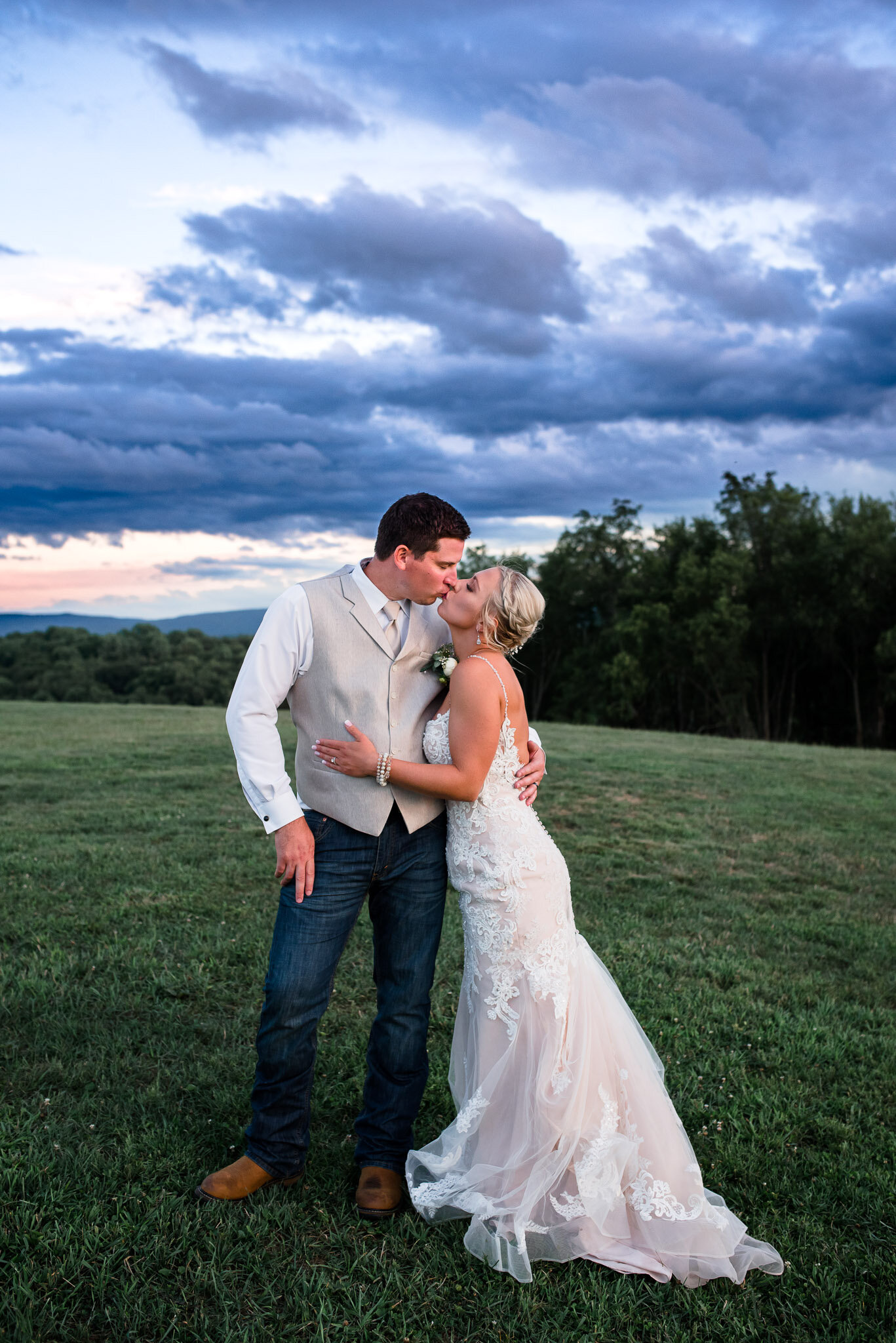 golden hour portraits, Ligonier Wedding Photographer, wedding portraits, bridal party, Mariah Fisher Photography-9578.jpg