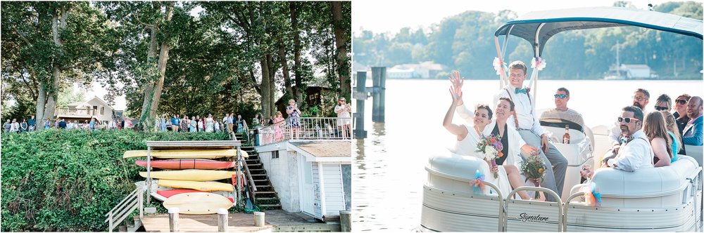 brides leaving by boat, mariah fisher photography.jpg