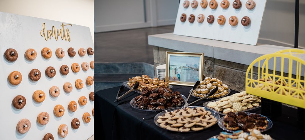 donut and cookie table, mariah fisher photography, pittsburgh weddings.jpg