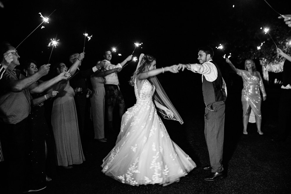 Hayloft of PA wedding photography, sparkler exit, Mariah Fisher, Pittsburgh Photographer--2.jpg