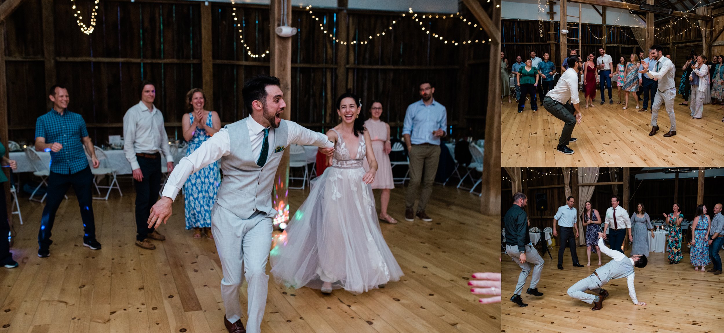 Reception dancing ,groom having fun, Mariah Fisher Photography.jpg