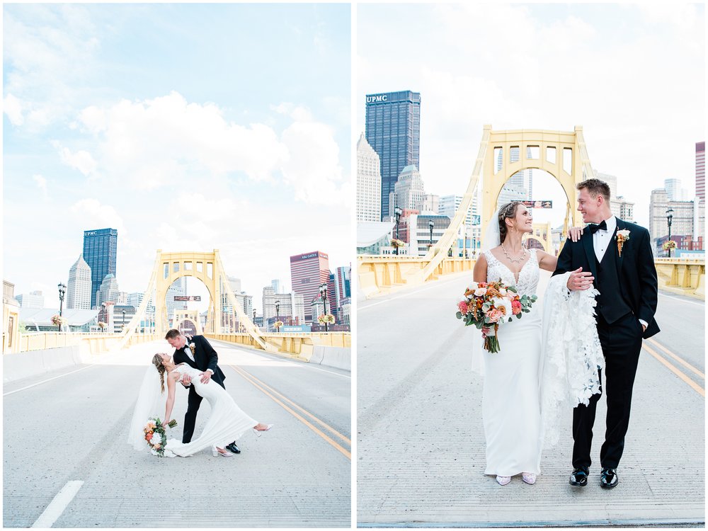 Pittsburgh Bridges, Wedding Photography, Bride and Groom.jpg