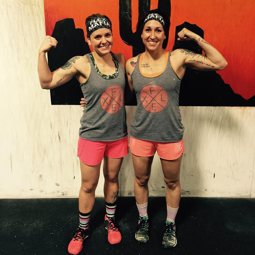 Kelsey (left) and Jen (right) owners of Flex Mafia.