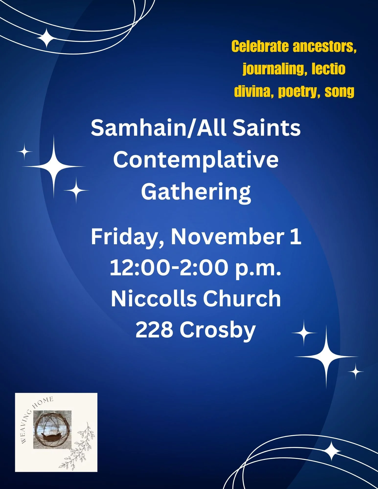 Samhain/All Saints Day Contemplative Gathering