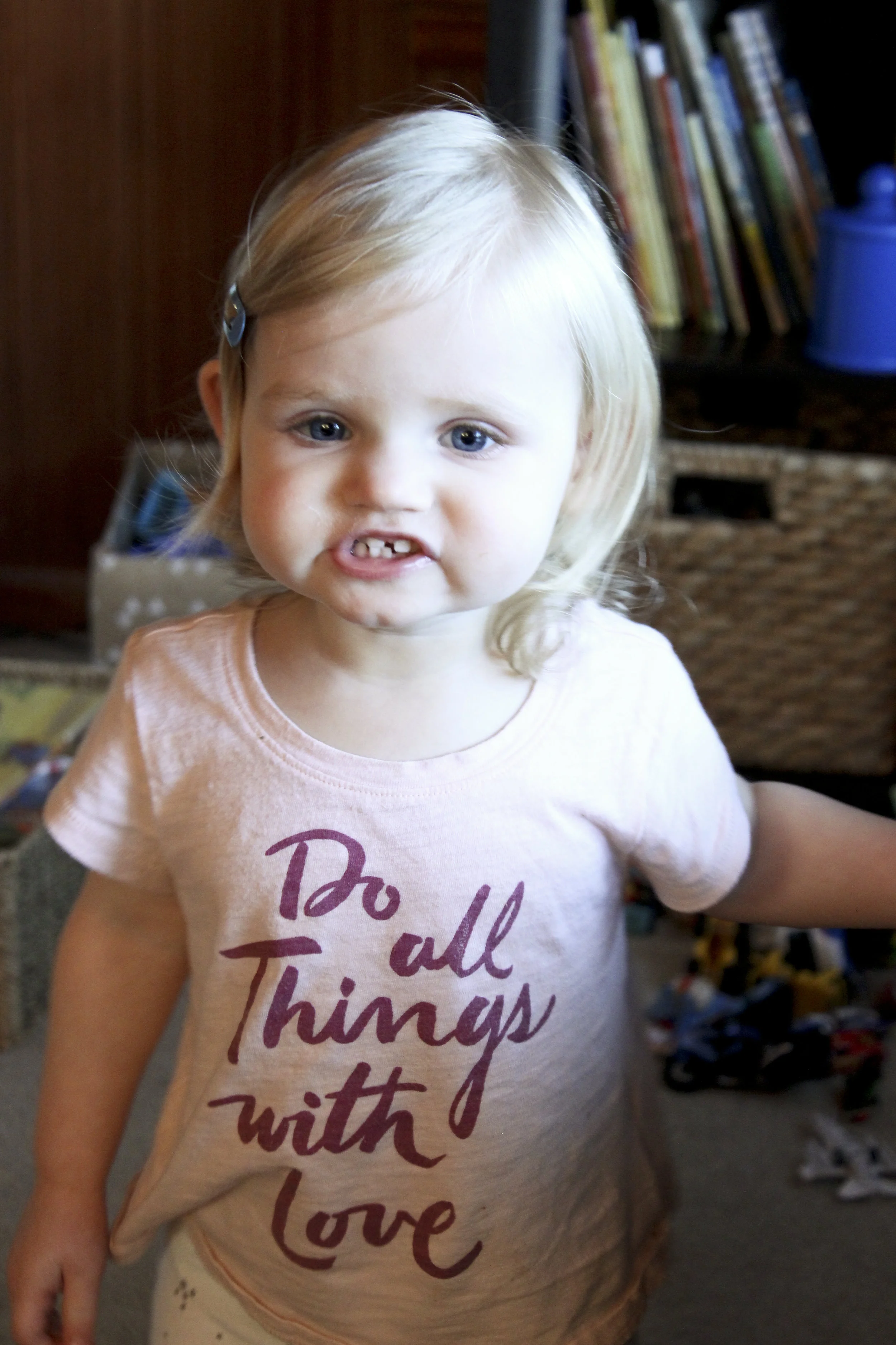 Even with a fever, she still cheeses for the camera. She is one of the best parts of me.
