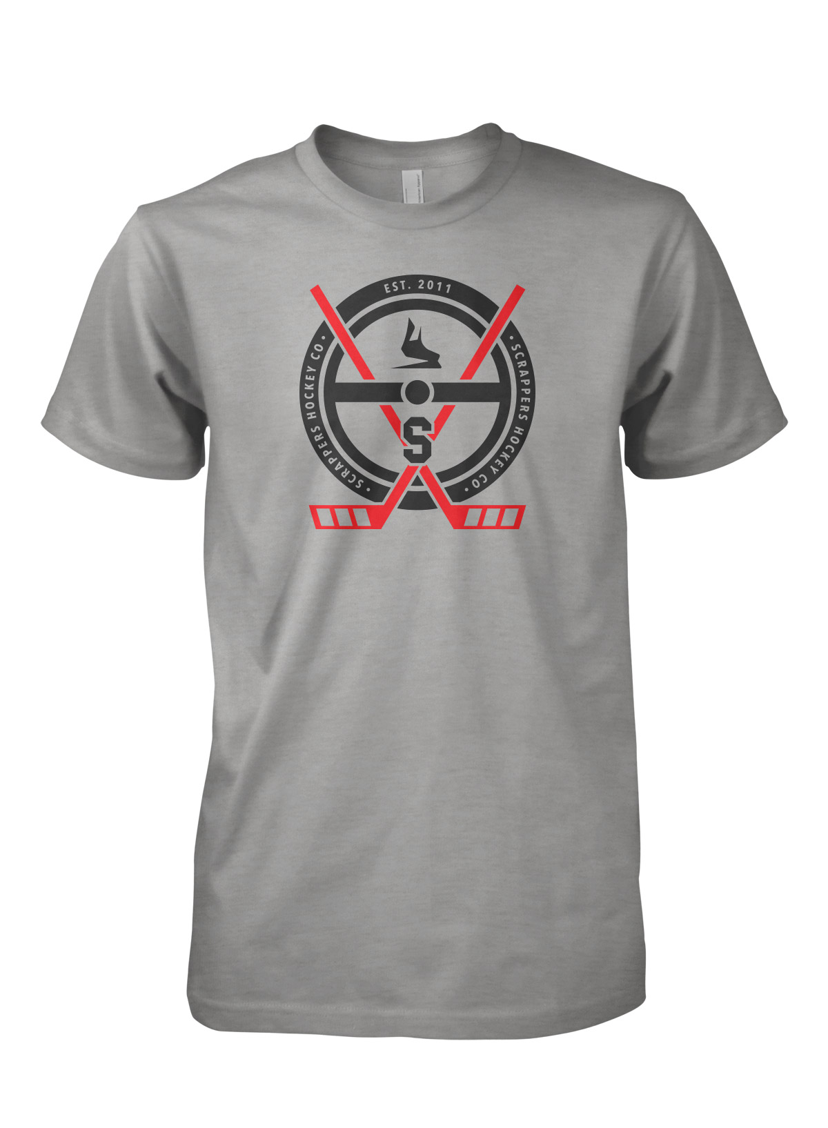 Hockey T Shirt Crest by Scrappers Hockey