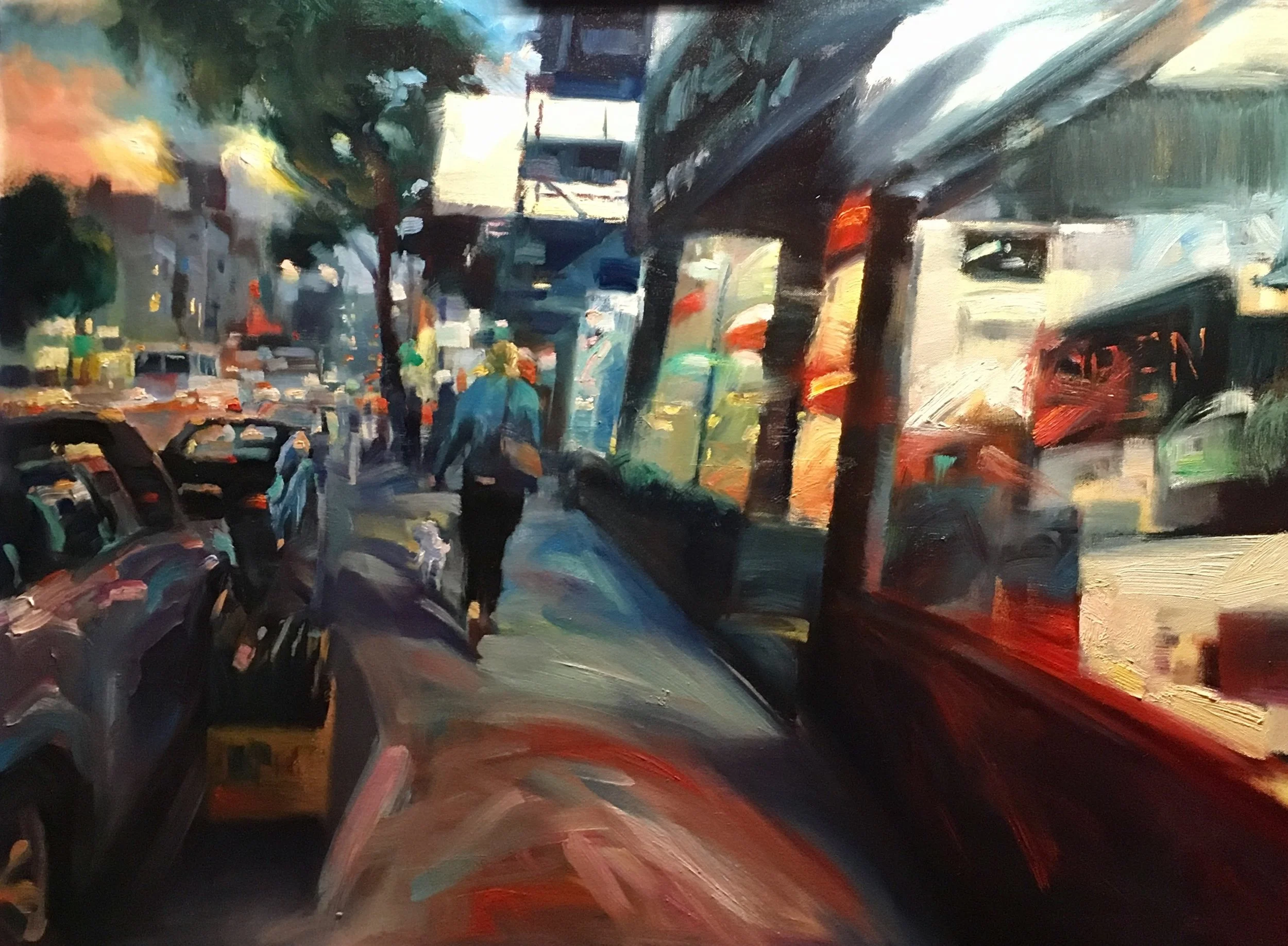 DIVISDERO ST. AT NIGHT/ SOLD 