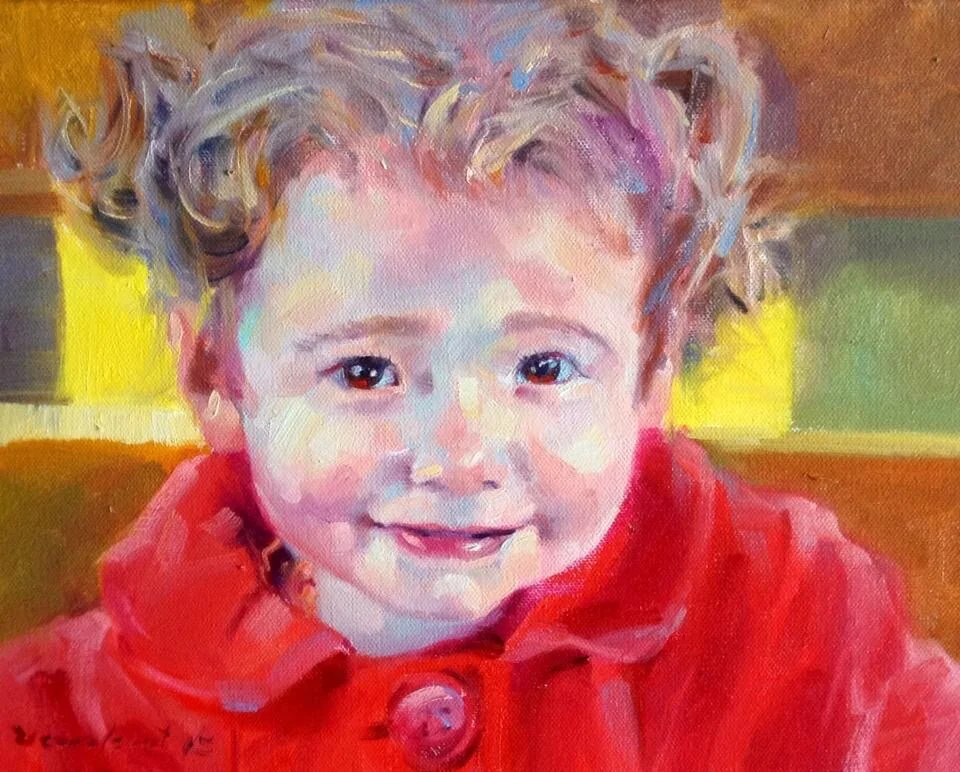 GIRL WITH RED SWETHER
