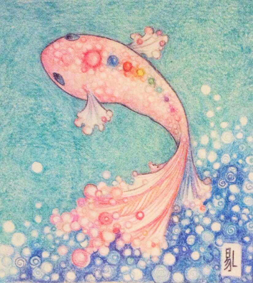 A rose carp, a luminous pearl. 8 enchanted bracelets and a love tale under the silver light of moon...