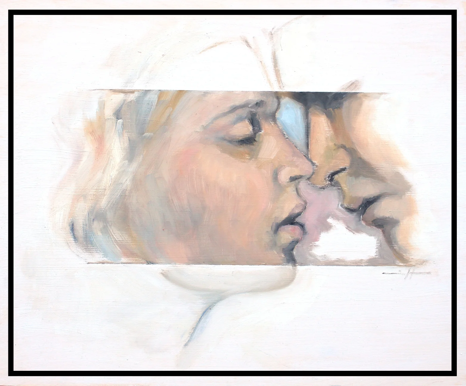 'Attraction', oil on wood board, 16" x 20"