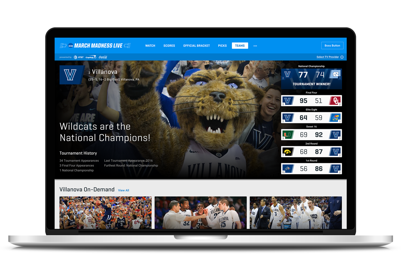 march madness live website