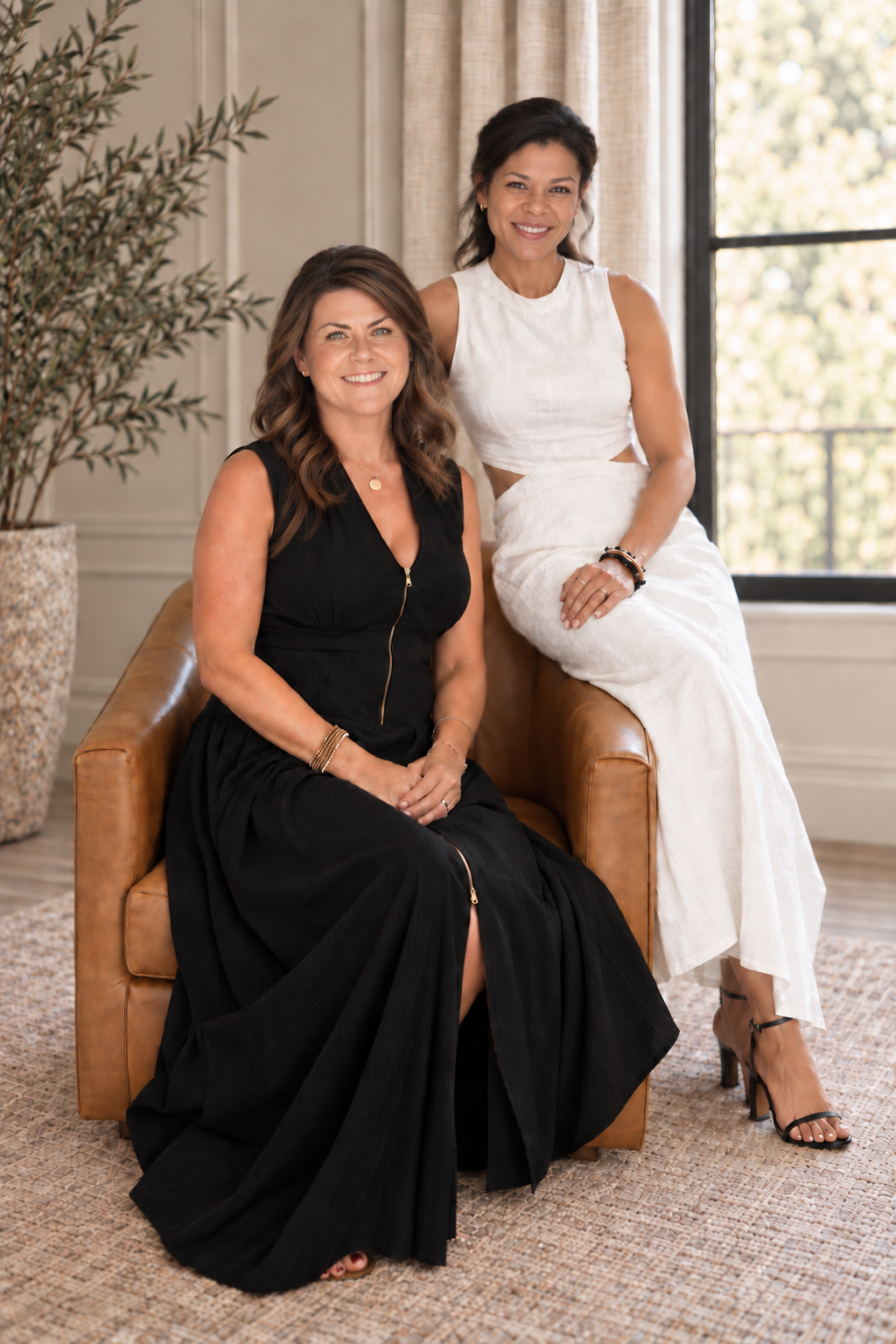 Krissy and Asha of Haven Space Designs, an interior design and home staging studio serving Austin, Georgetown, Liberty Hill, and surrounding Central Texas communities