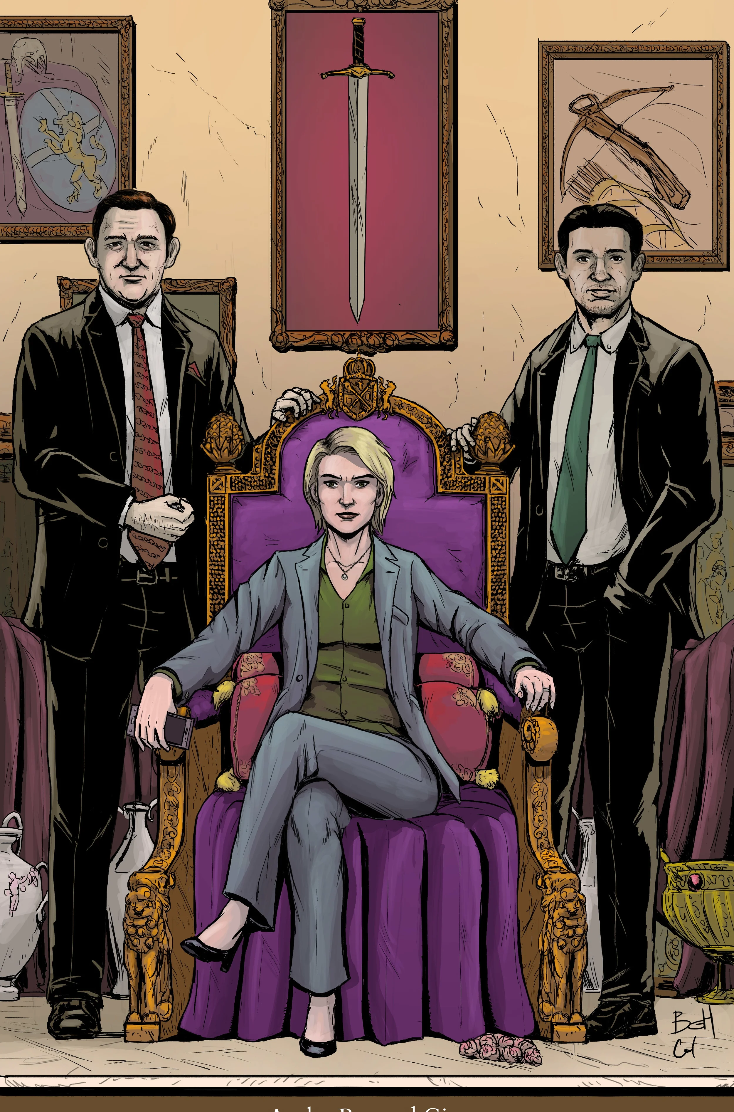 Cover for Queen Kickstarter Drawn by Bernard Gita