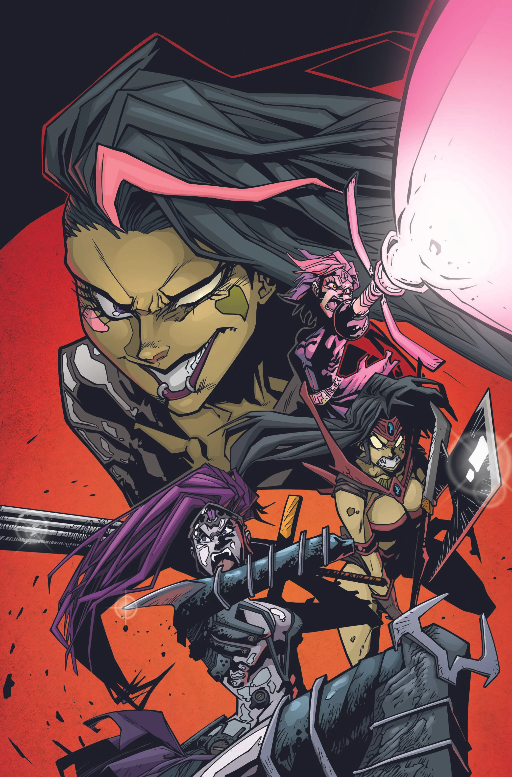 Variant Cover for Danger Doll Squad Galactic Gladiators #2 Lines by Marco Maccagni Published by Action Lab Danger Zone