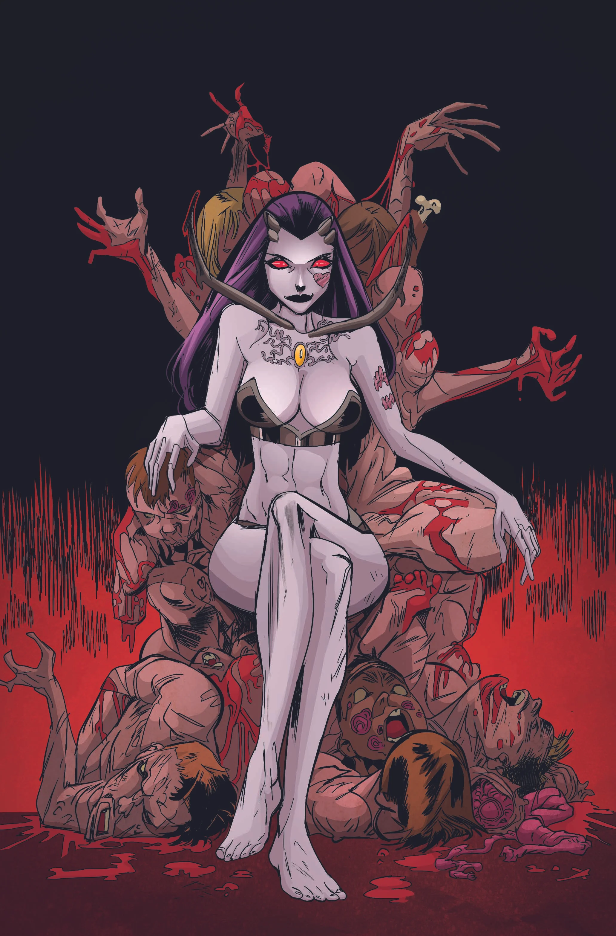 Cover for Zombie Tramp #49 Lines by Celor Published by Action Lab Danger Zone