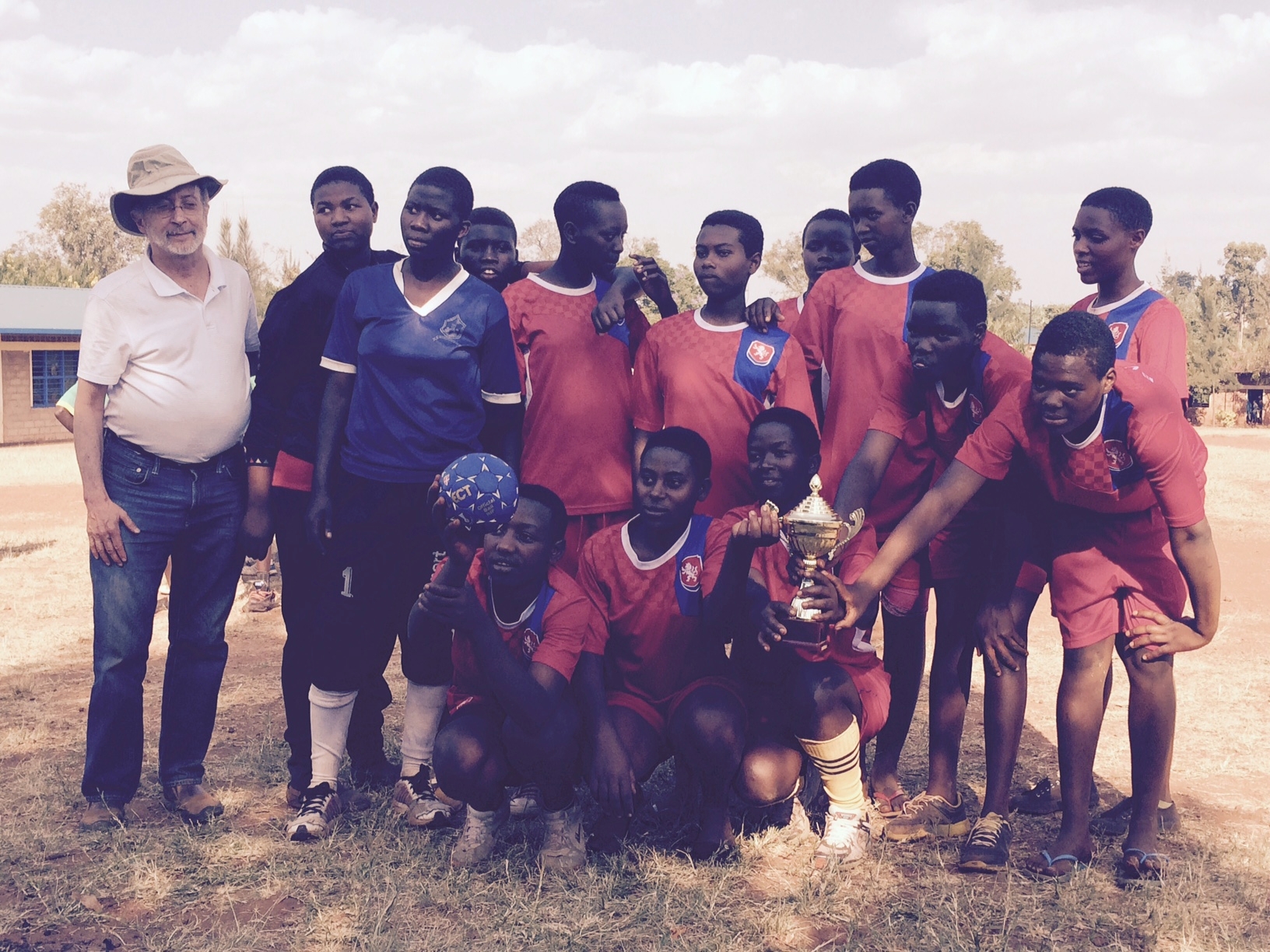 Duha handball team with reap executive director, ed ballen