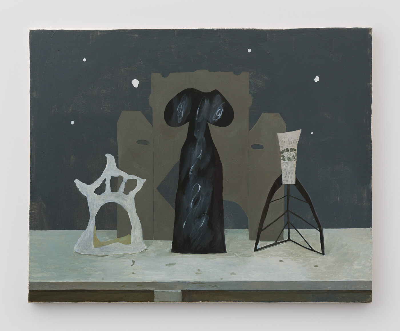Still Life With Mysterious Action II, 2015 24" x 30" Oil on Canvas