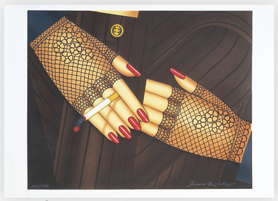 Smoking Hands Limited edition lithograph on Arche paper 20 × 25 in Edition 250 + 25AP