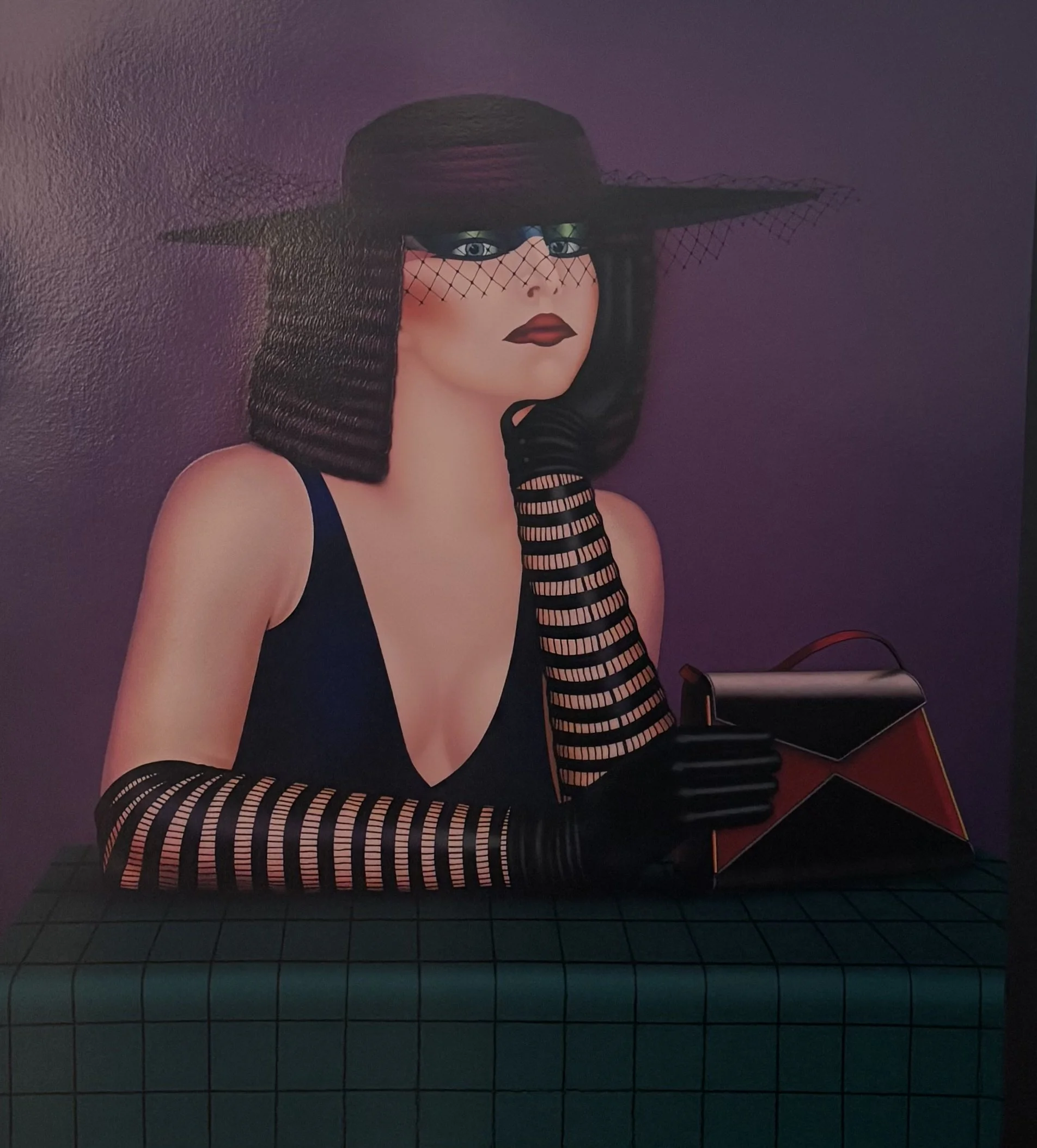 Girl With Purse Serigraph on 300G paper 40 ½ x 35 in Edition 19