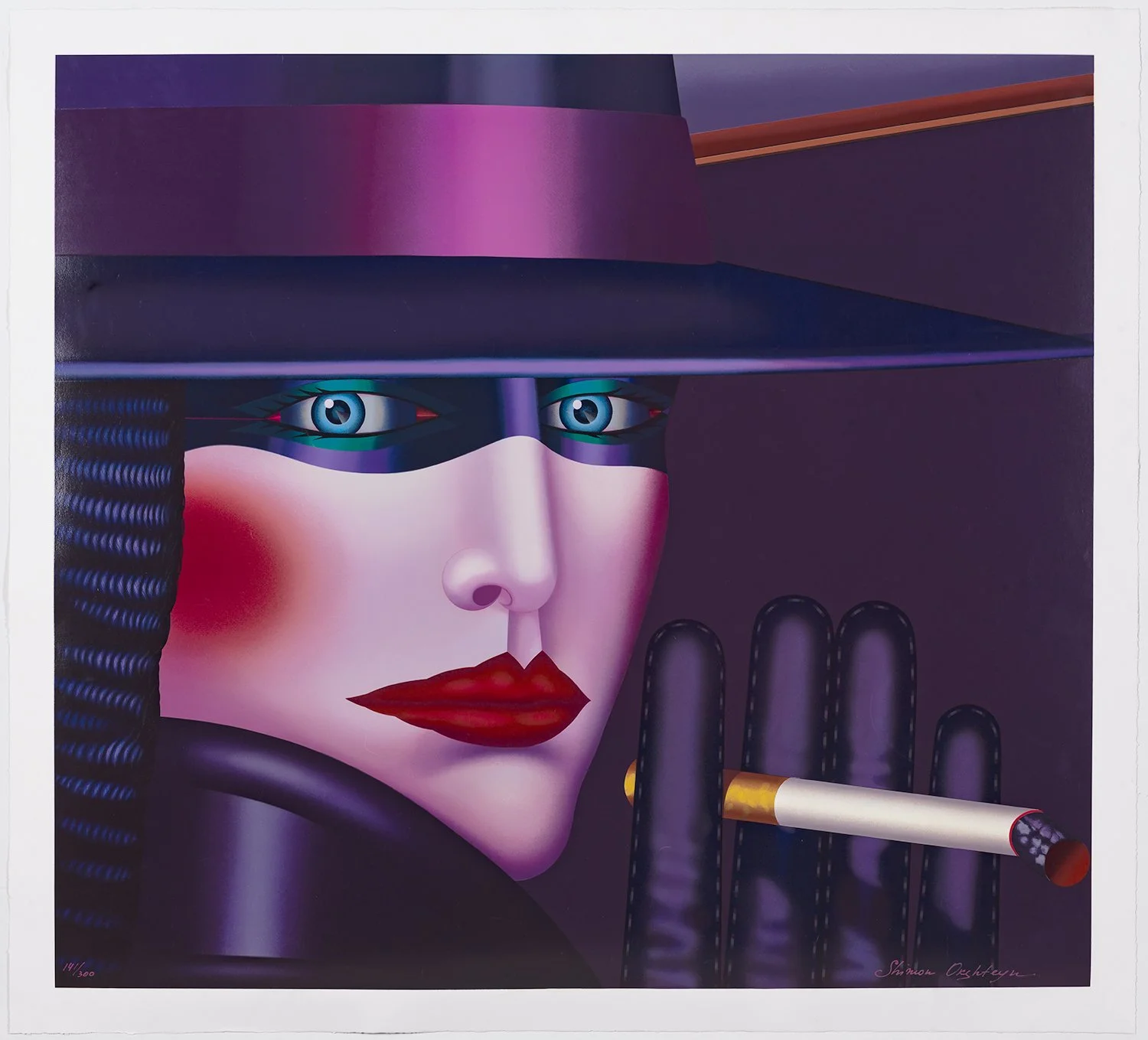 Lady in Purple Serigraph on 300G paper 47 × 43 in Edition 300