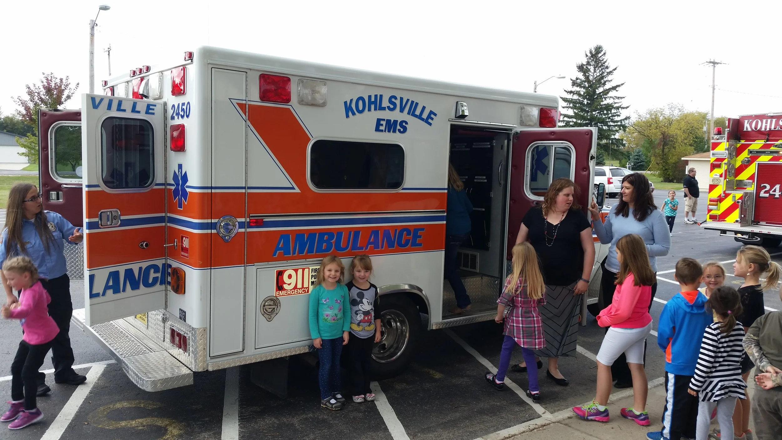 Taking a look inside the ambulance 