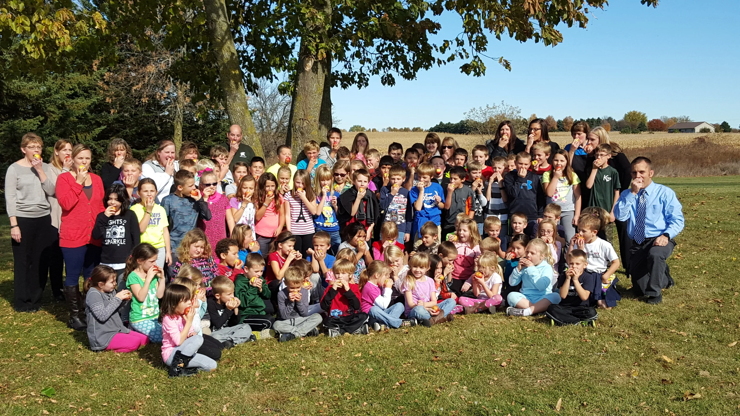 We participated in the Midwest Great Apple Crunch on October 22.