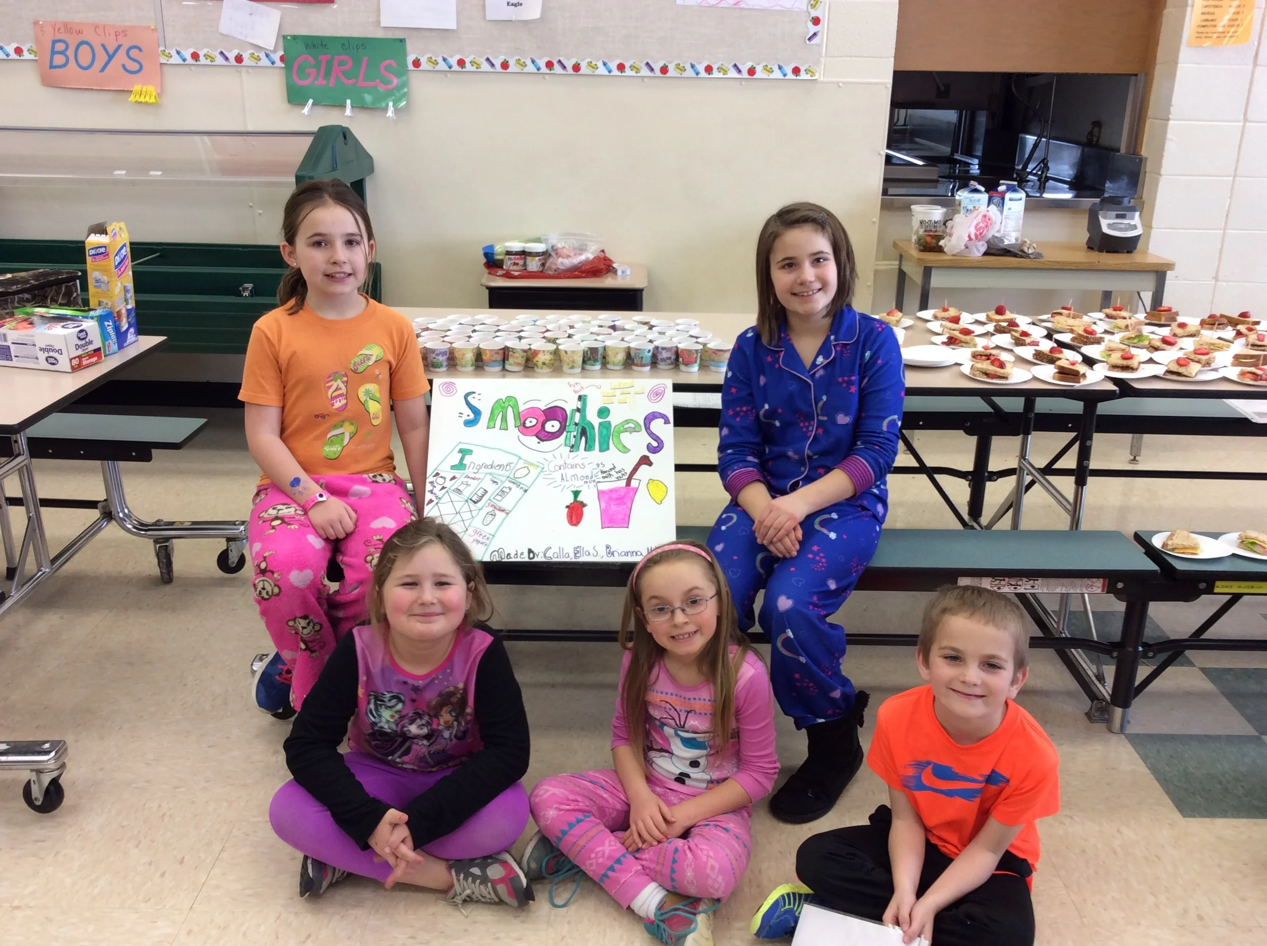 Health Week Final Tasting - Smoothie Group Showcasing their treats before the school tasting!
