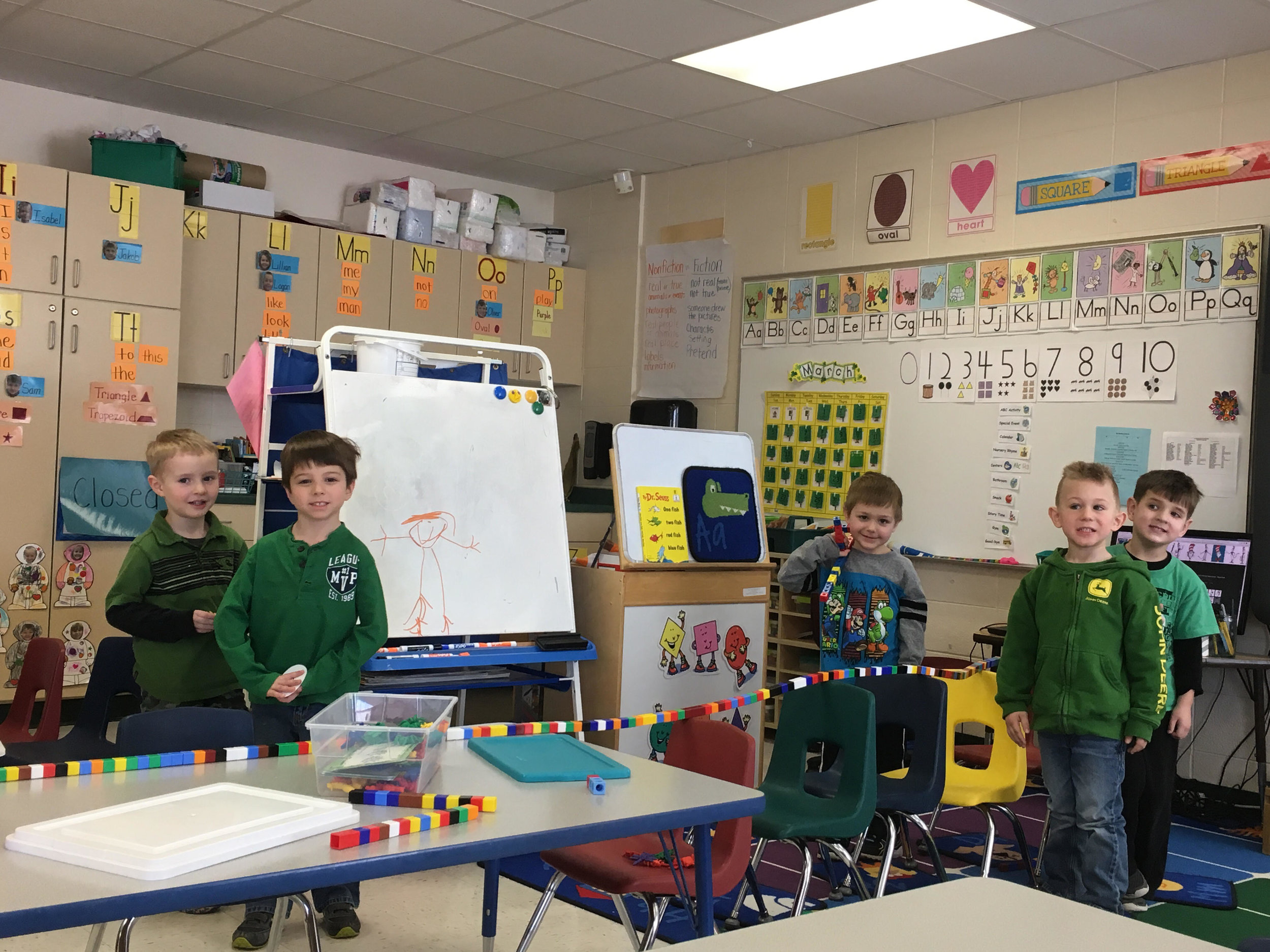 Check out this long line of cubes!