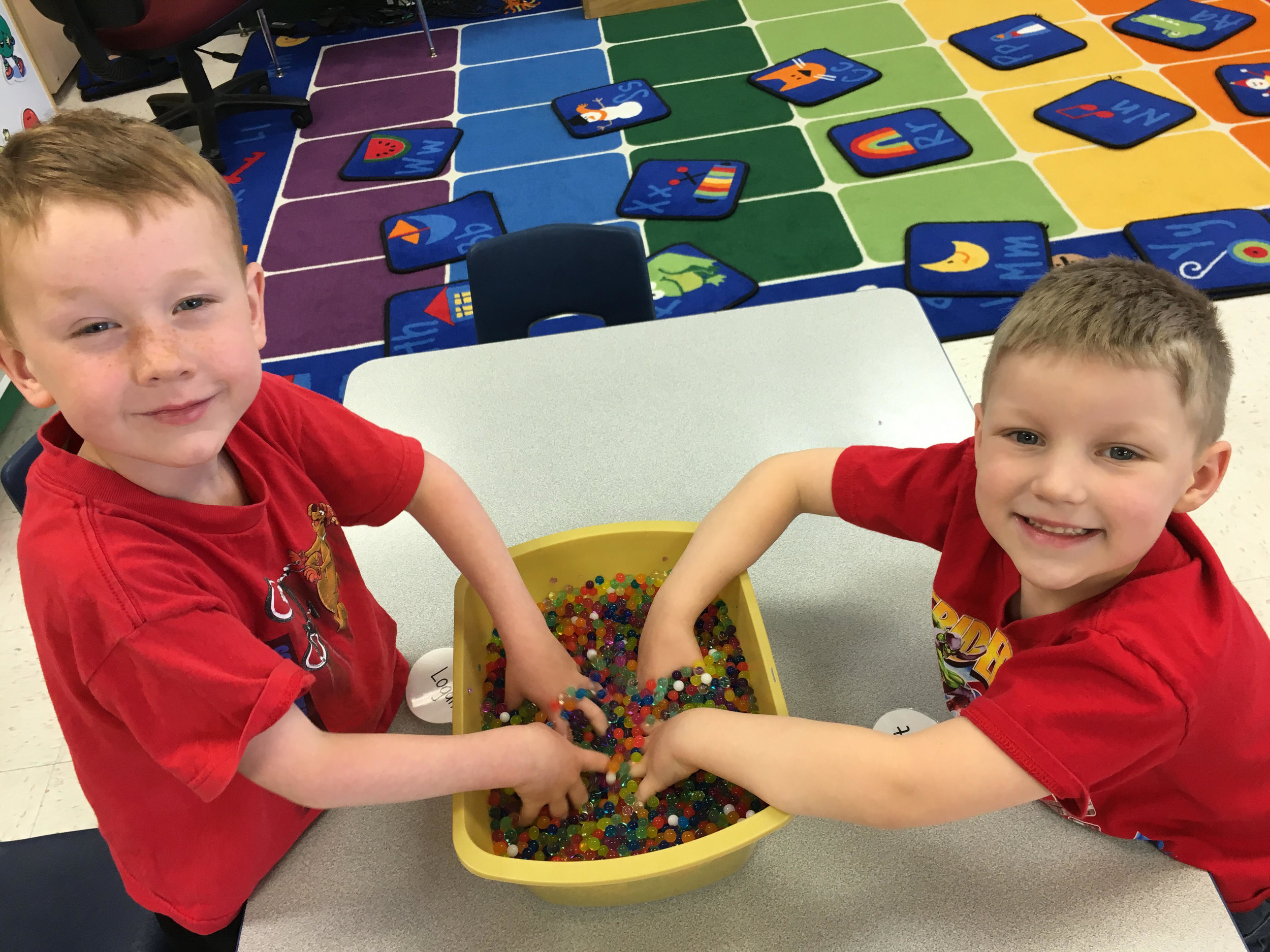 playing with water beads!