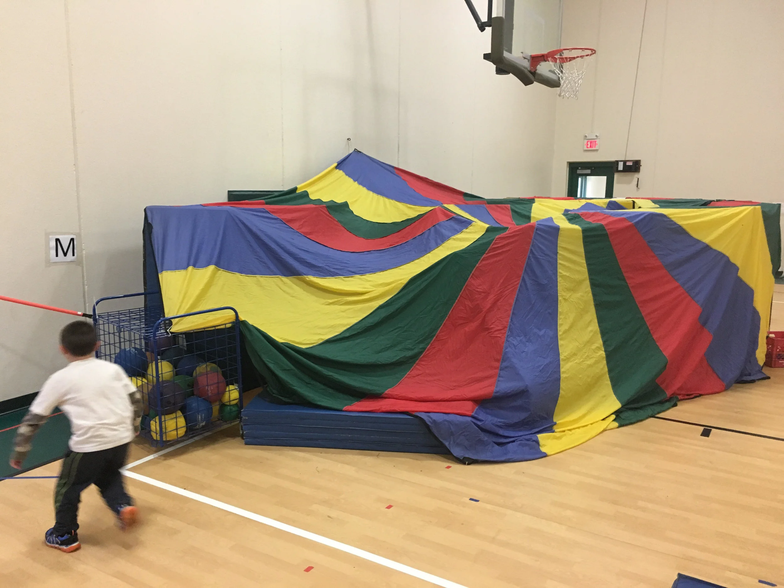 crawling through the parachute cave