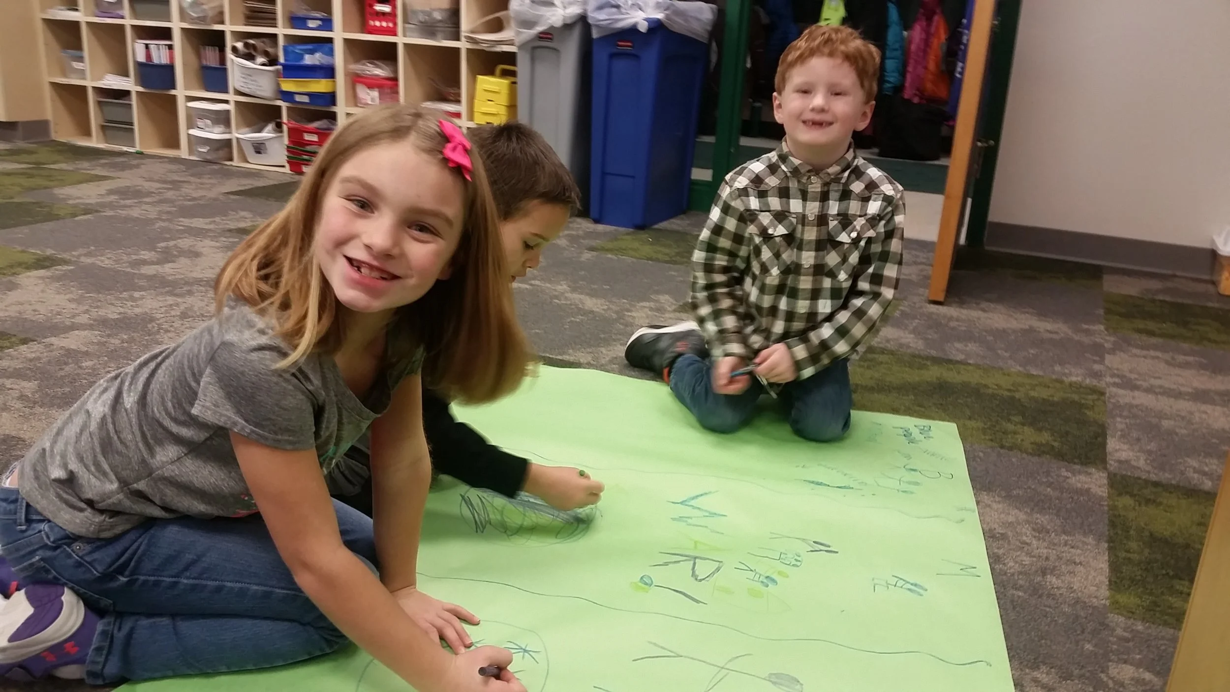 doing a teamwork activity on MLK day