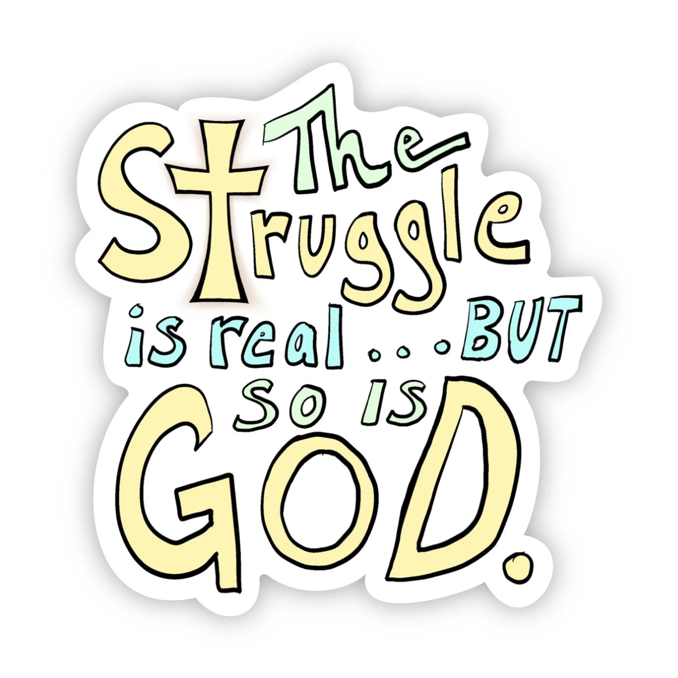 sticker the struggle is real .jpeg
