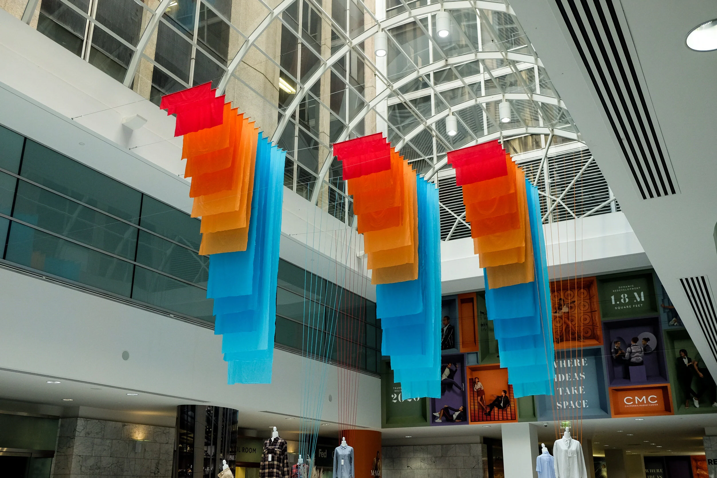 LA Textile Show Fabric Installation — Corrie in Color