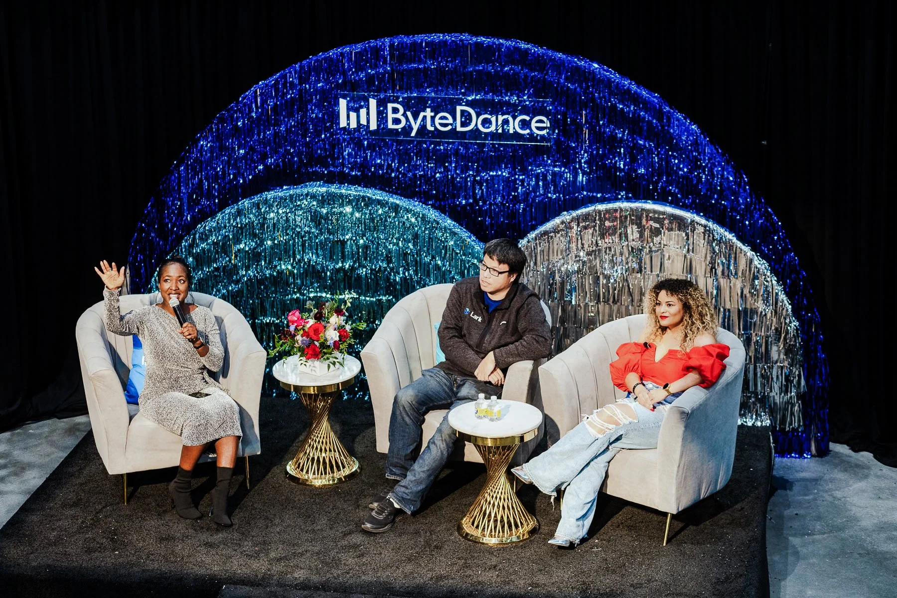 TikTok Ribbon, Tinsel & Mylar Installation — Corrie in Color