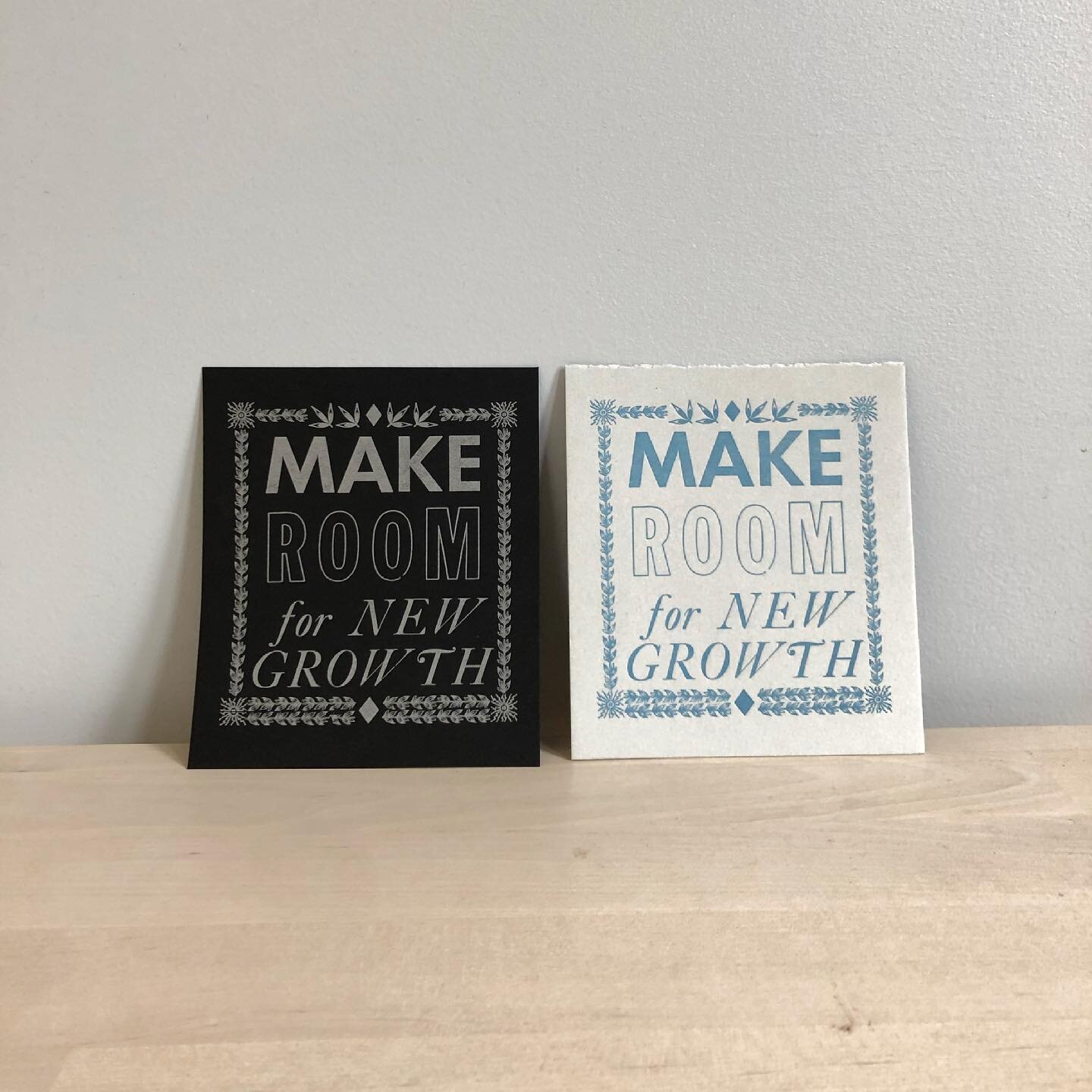 #availablenow 🌿💫 #pickwickcornerstore
.
.
.
4.5&rdquo; x 5&rdquo; letterpress print. Available in blue or silver. 30% of profits go to support @pickwickindependentpress