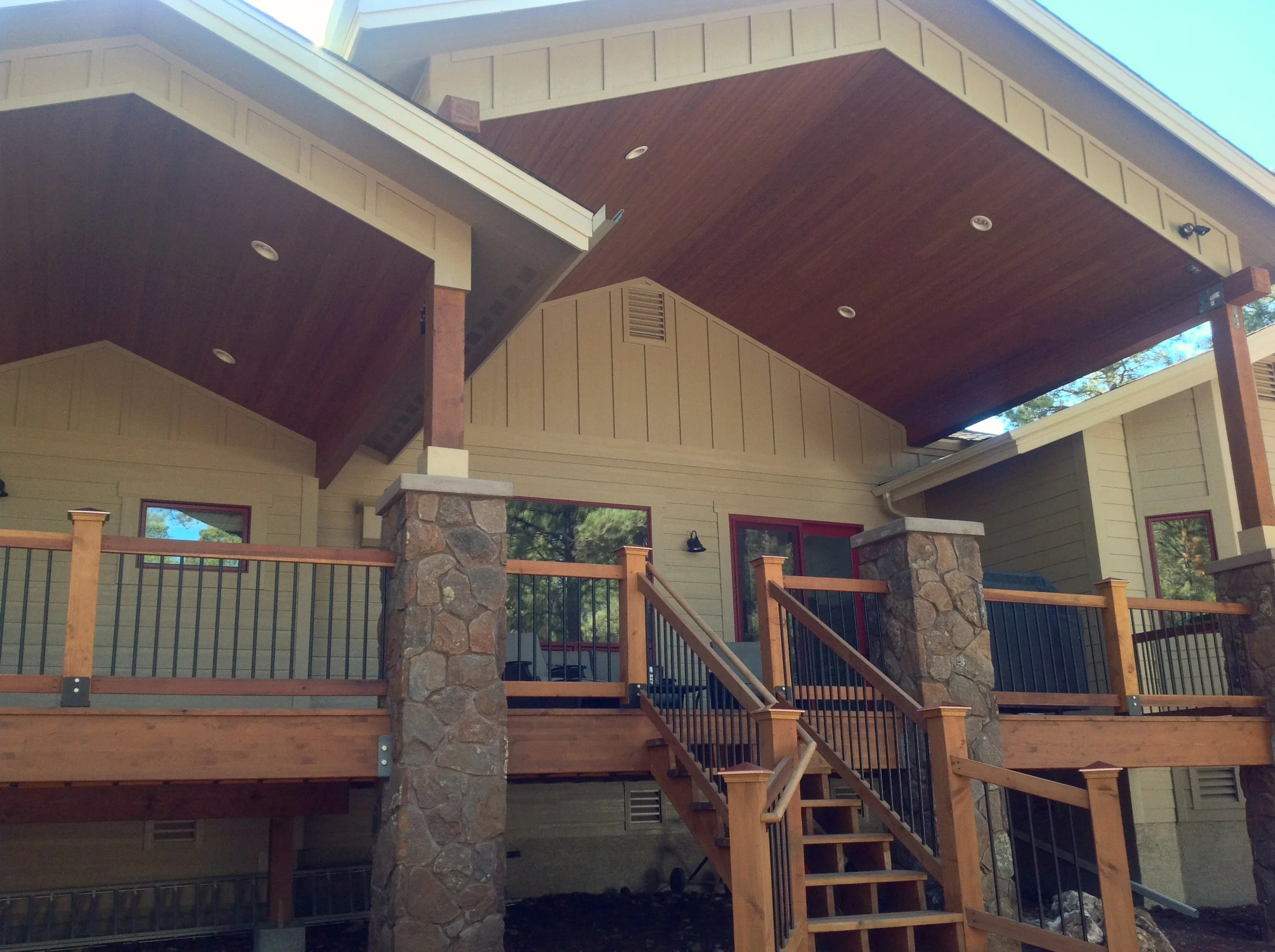 Complete exterior paint and stain package on a new build