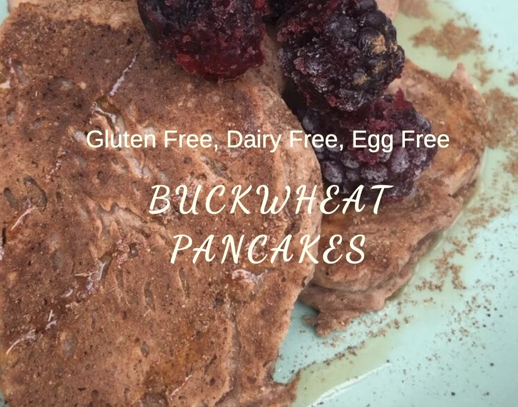 Incredibly Easy + Delicious GF, DF, Egg Free Buckwheat Pancakes 