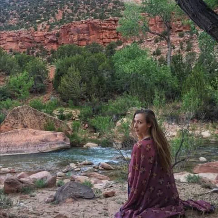 What does a spiritual awakening look like? 
This is a really old photo from 2018 when I was going through one my biggest ascension processes yet. You can really see and feel the hippy vibes here lol. 
I was raw vegan, still processing terrible heartb