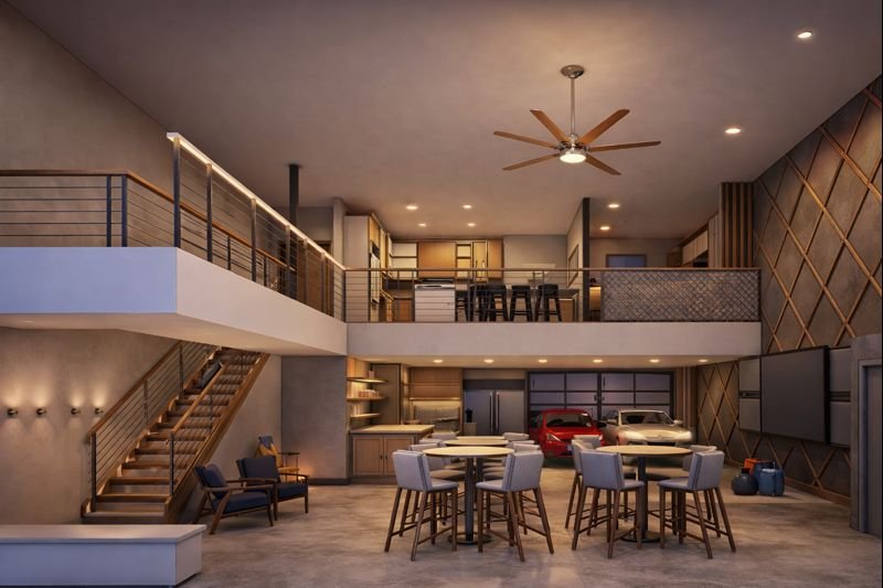 car condo garage design architecture interiors modern casual design