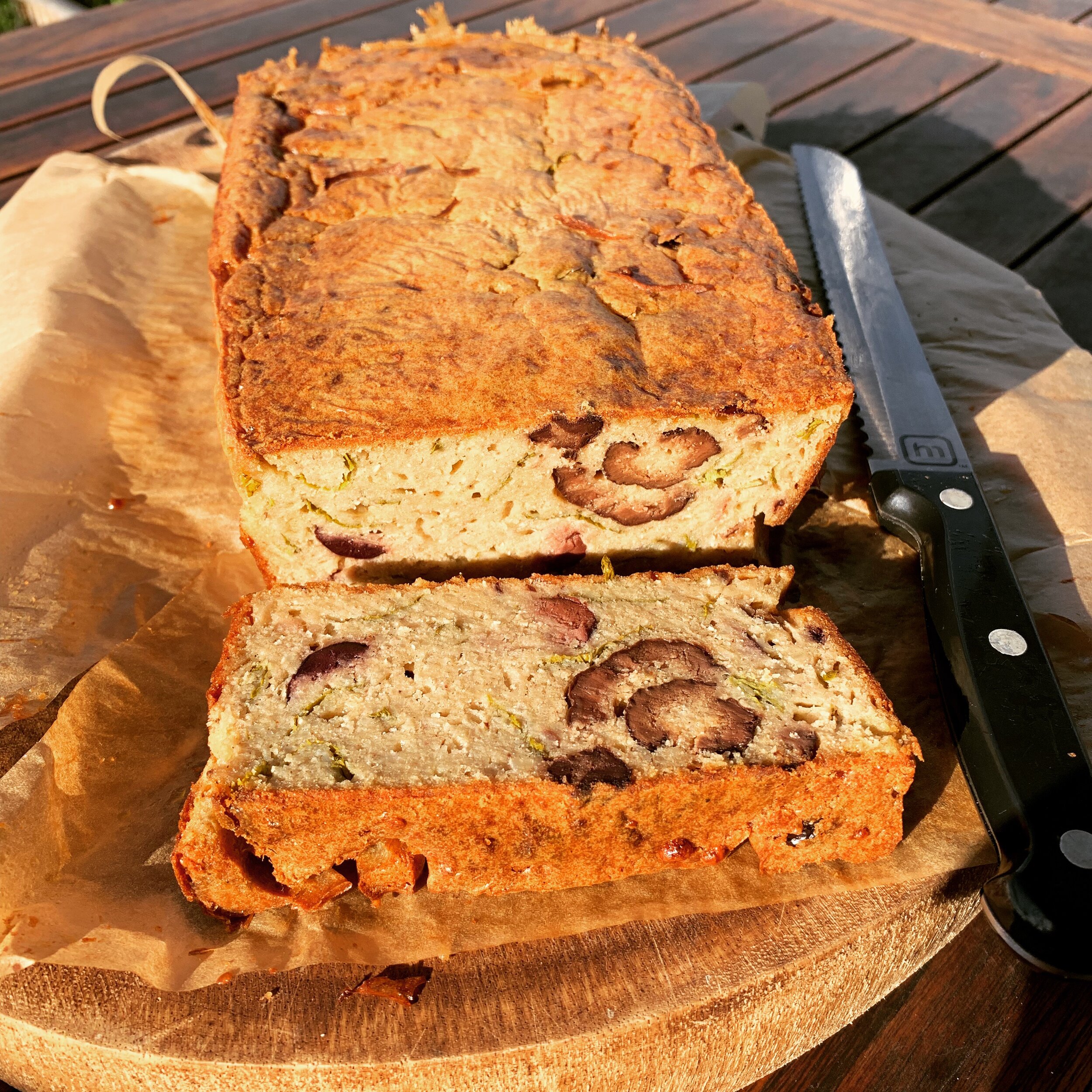 Greek olive and mint loaf (“Eliopita”)