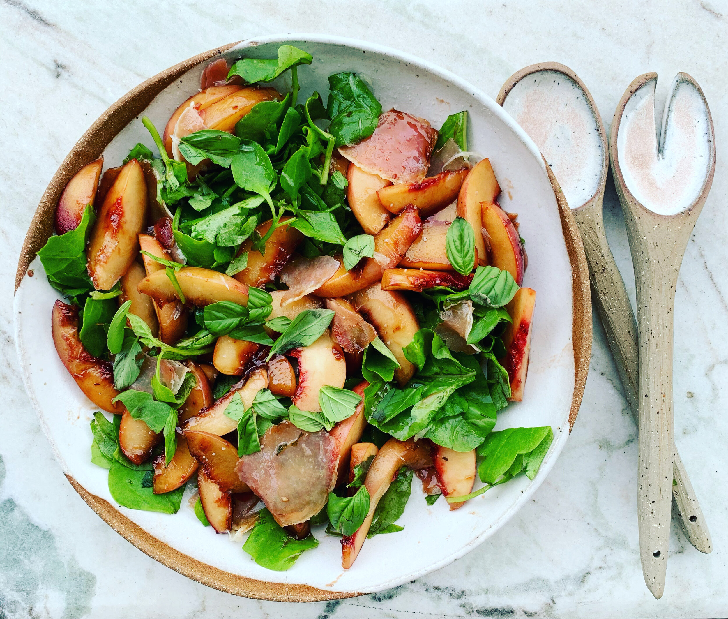 Peaches in balsamic reduction&nbsp;