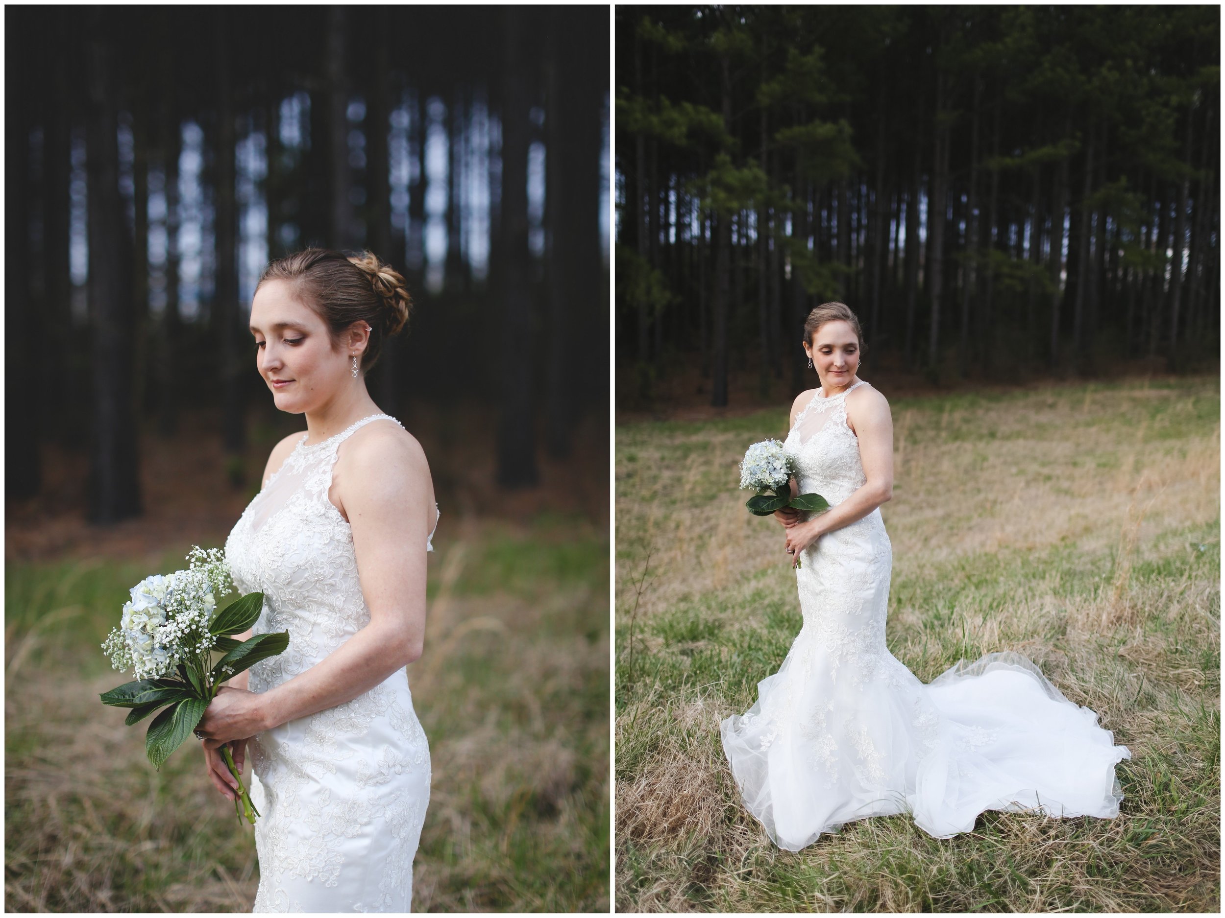 Bridal Shoot in a field