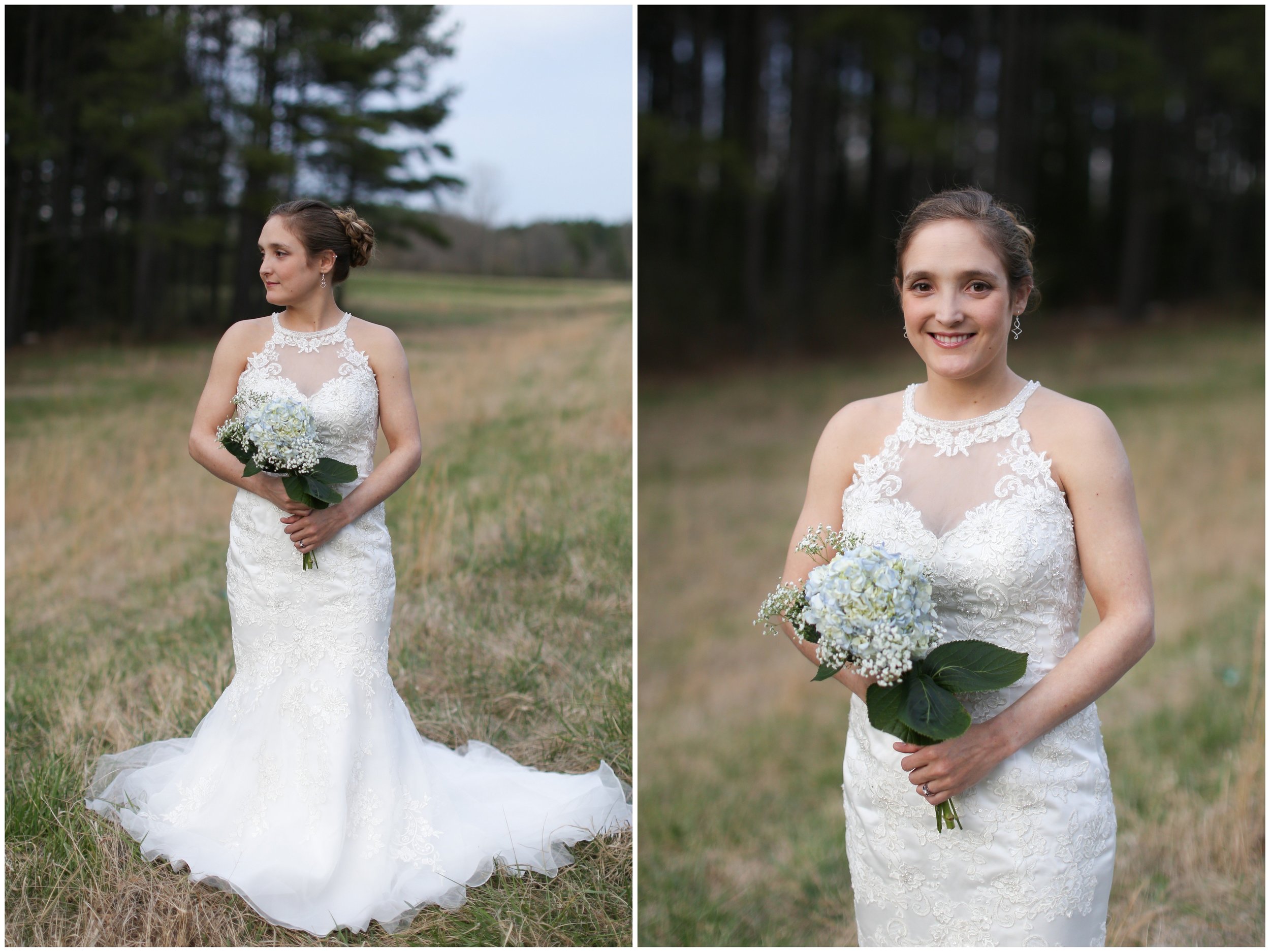 Bridal Shoot in a field
