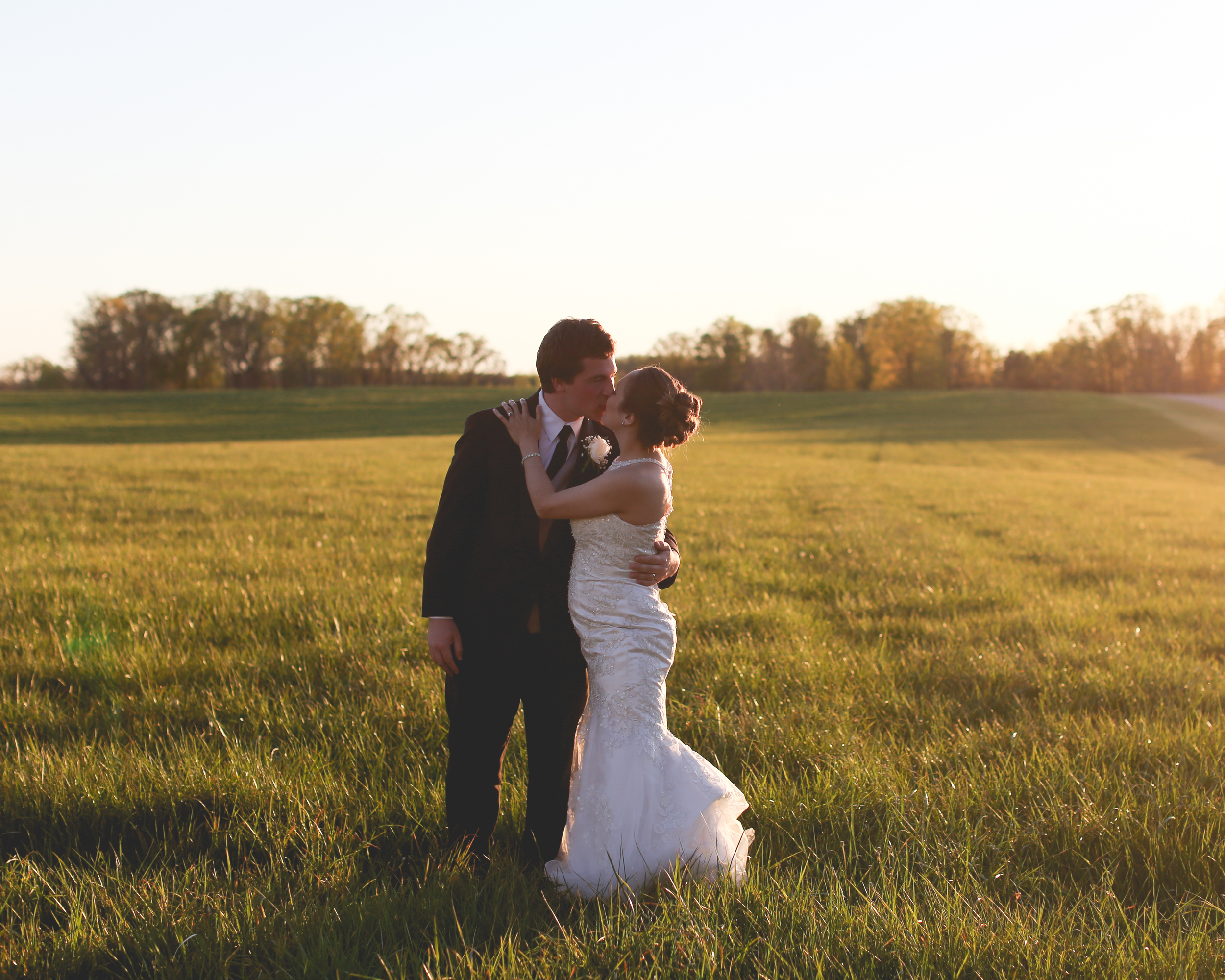 Destination Farm Wedding Virginia Field Golden Light Jon Courville