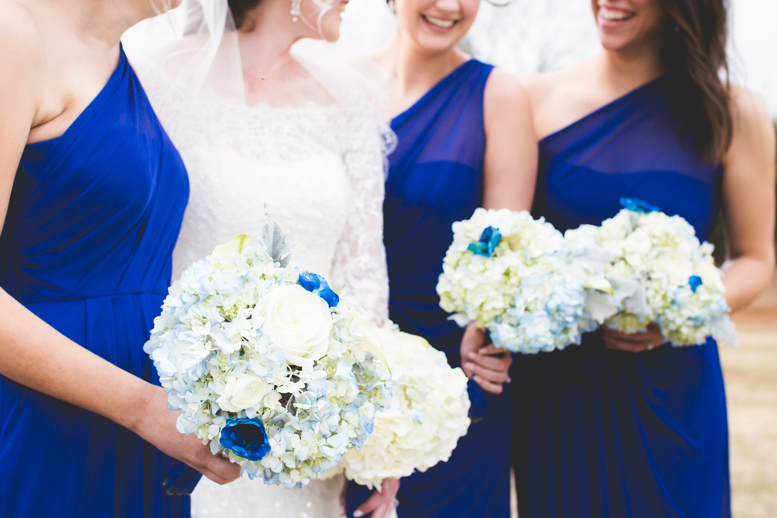 Royal Blue Winter Bridesmaids