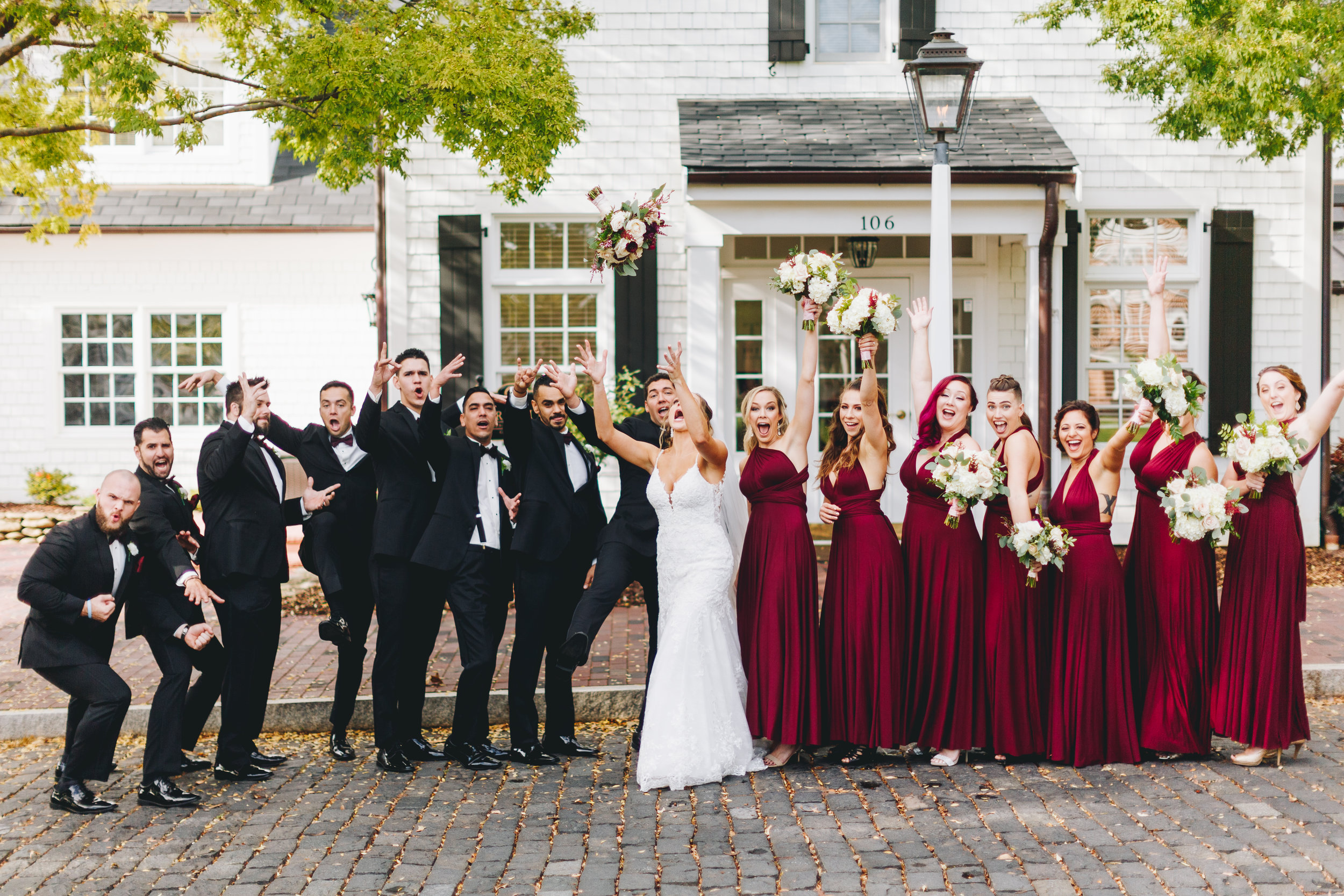 Fun Wedding party portraits