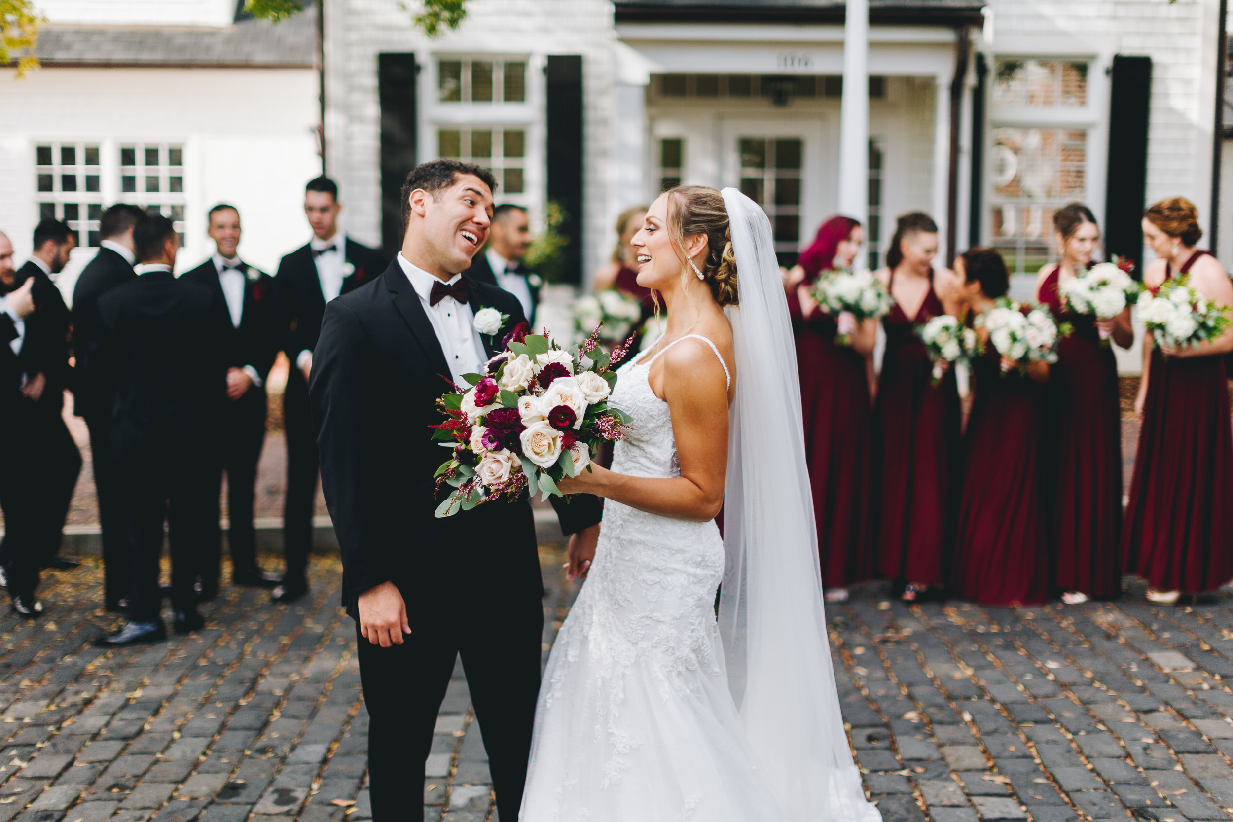 fun wedding portraits