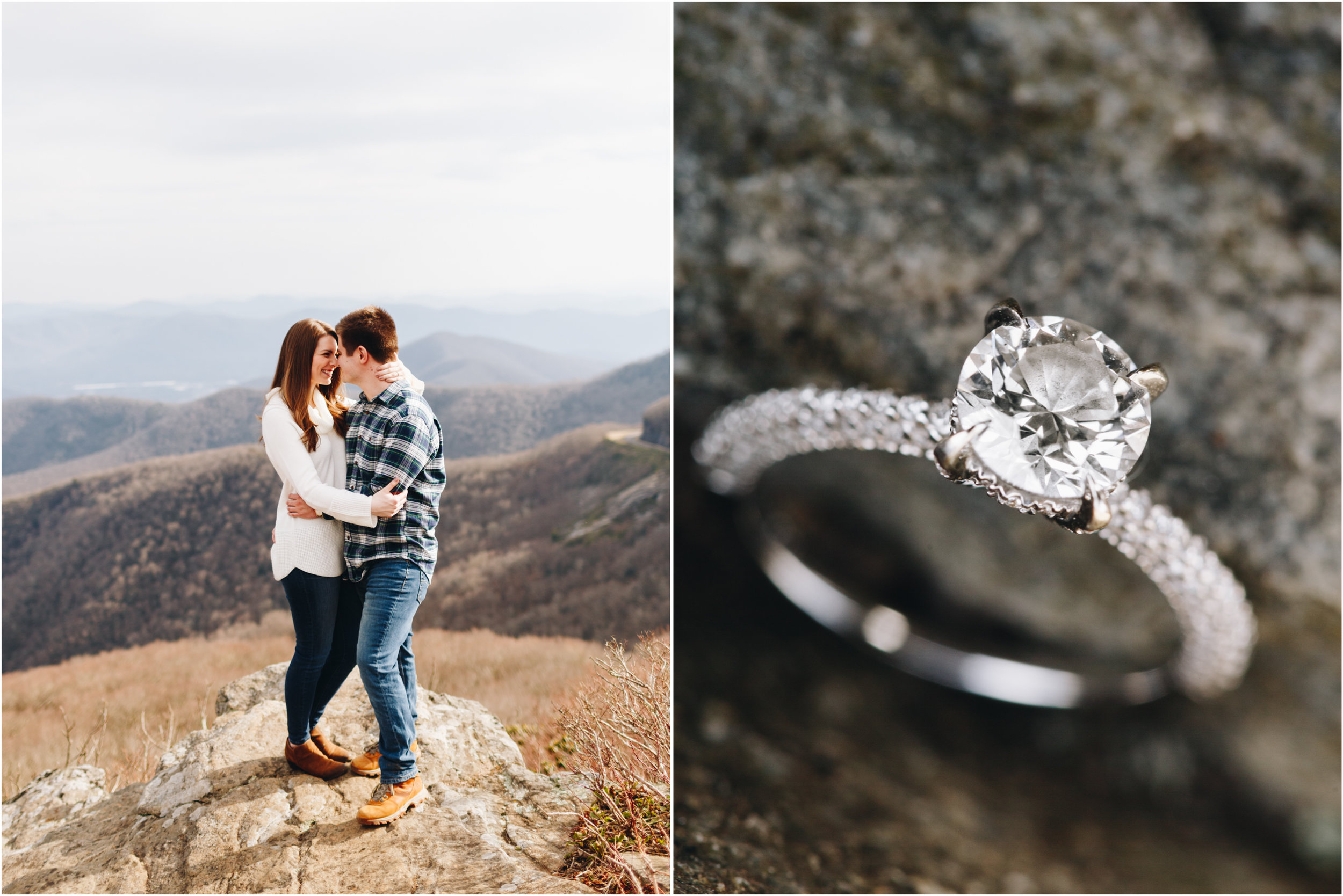 Craggy Pinnacle Engagement Session, Asheville, NC
